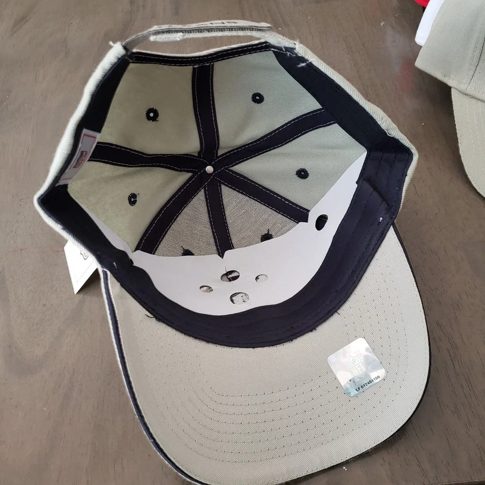 NEW Houston Texans Hat Cap Adult Strap Back Gray NFL Football Adjustable Mens A3
